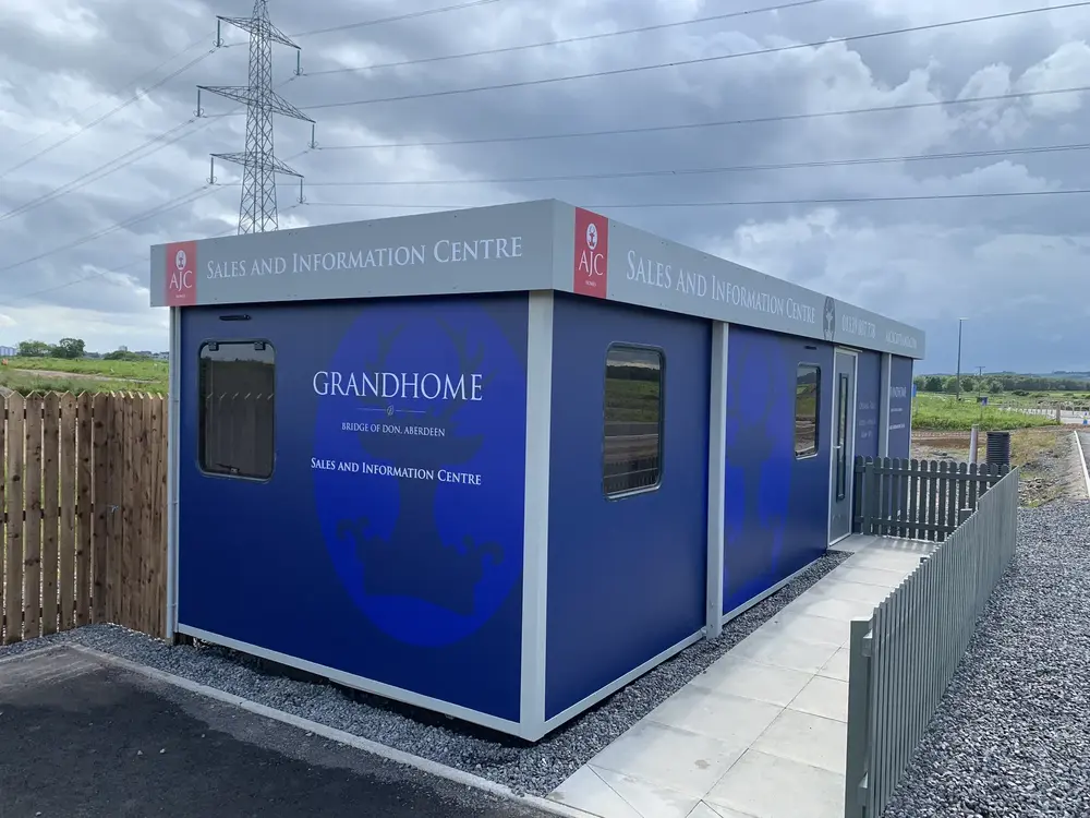 Bespoke sales and information centre signage