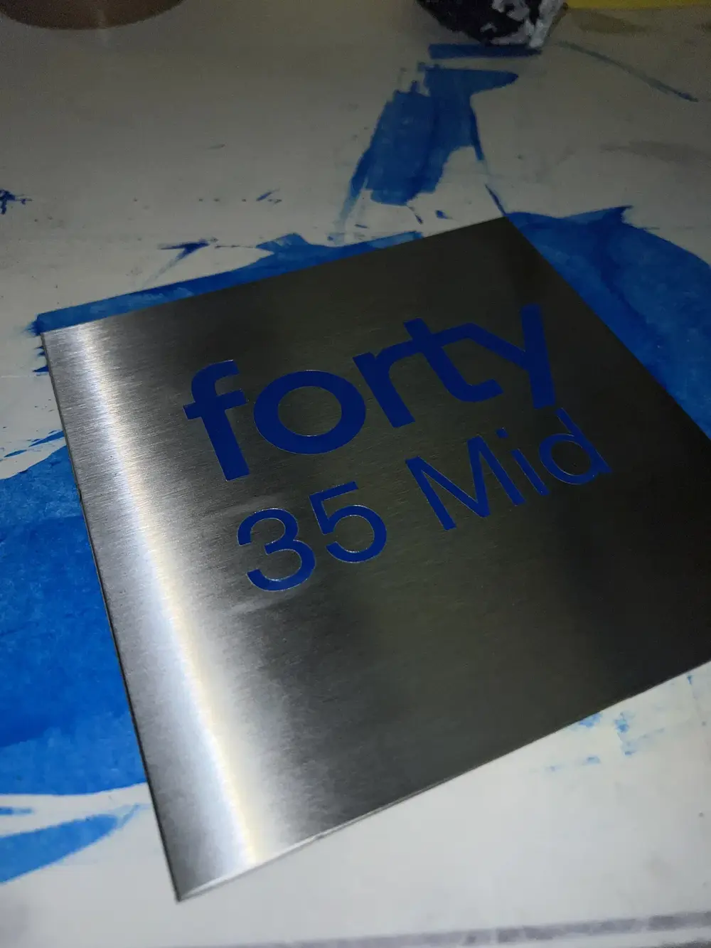 Engraving — completed Rood Signs project