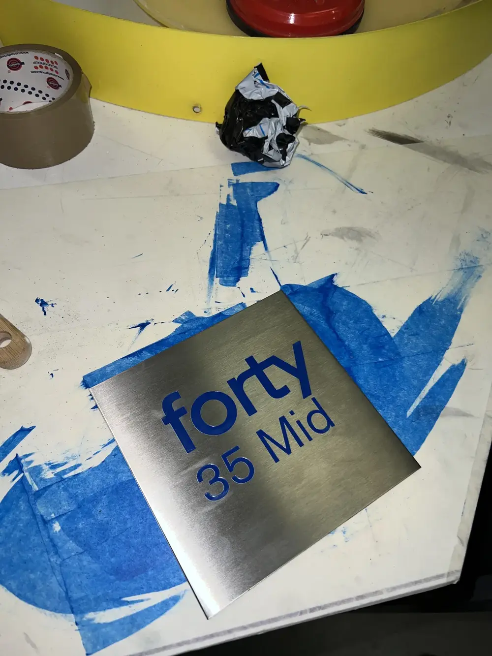 Engraving — completed Rood Signs project