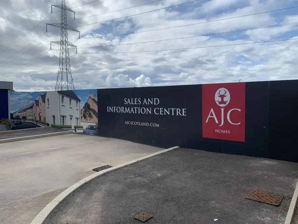Hoarding — completed Rood Signs project