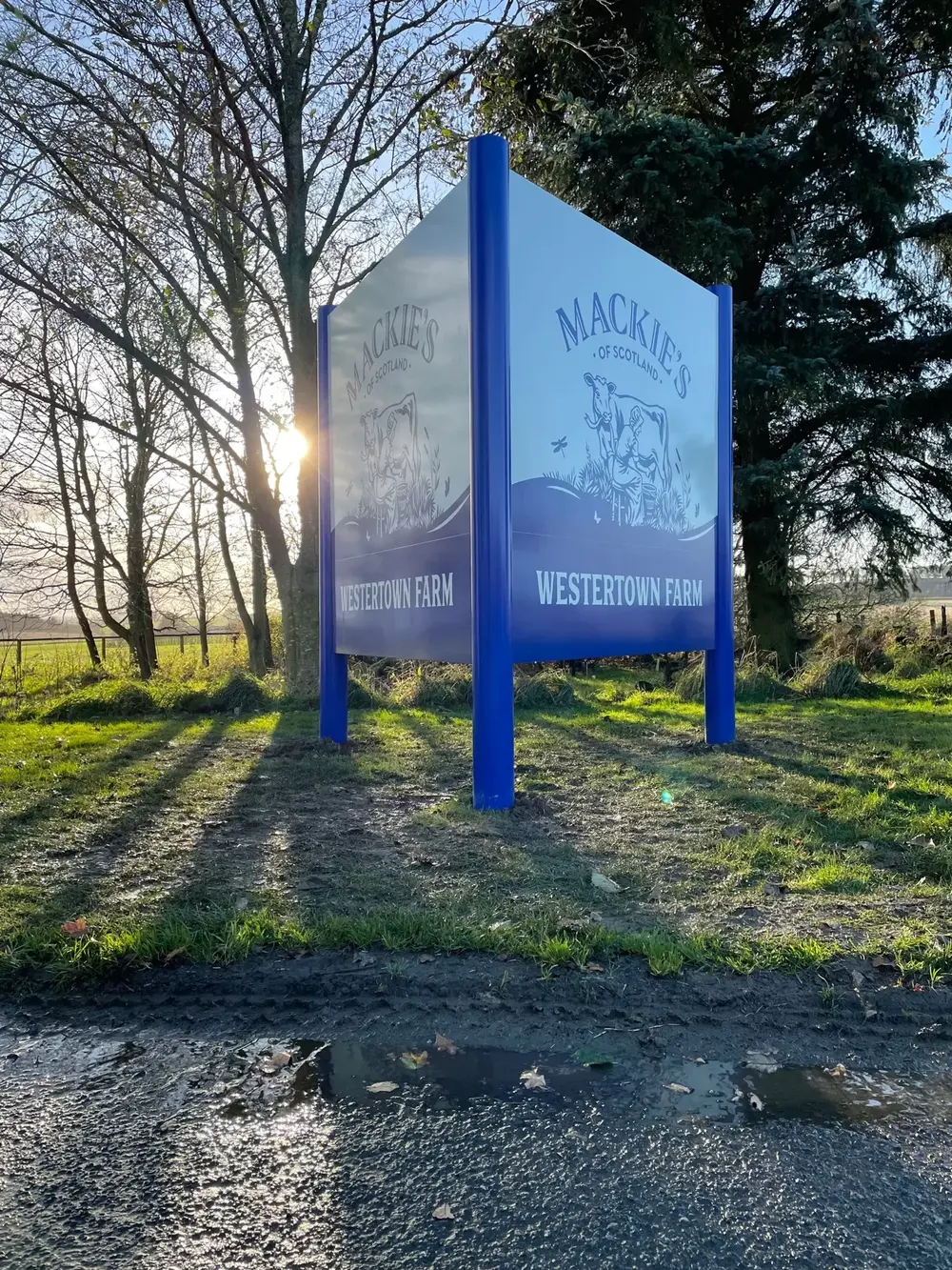 Panel & Post — completed Rood Signs project