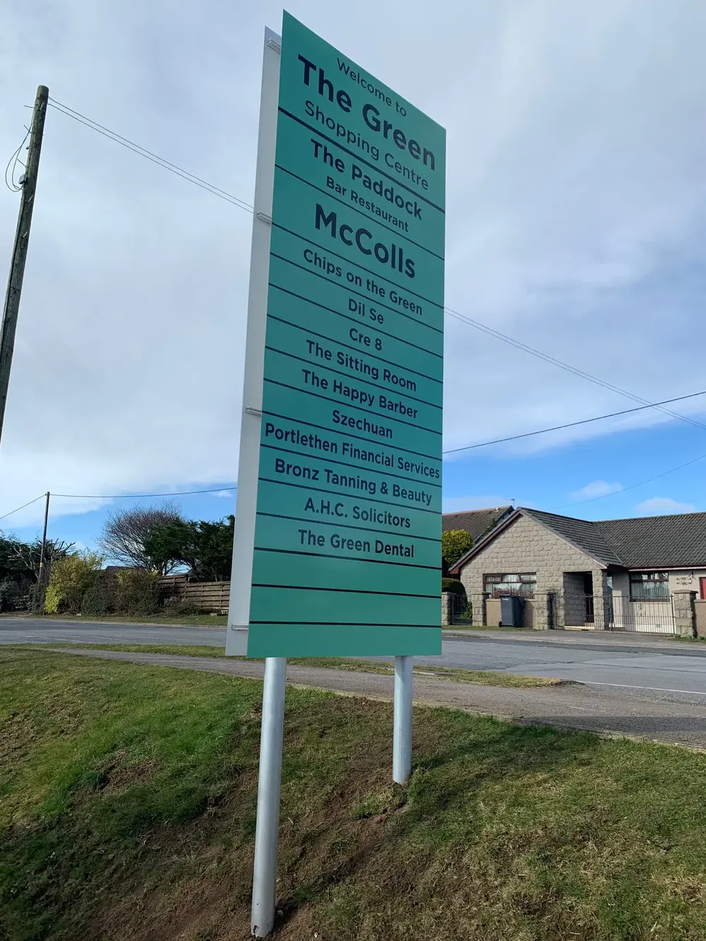 Panel & Post — completed Rood Signs project