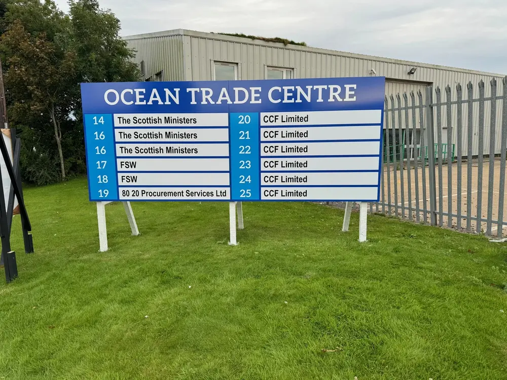 Panel & Post — completed Rood Signs project