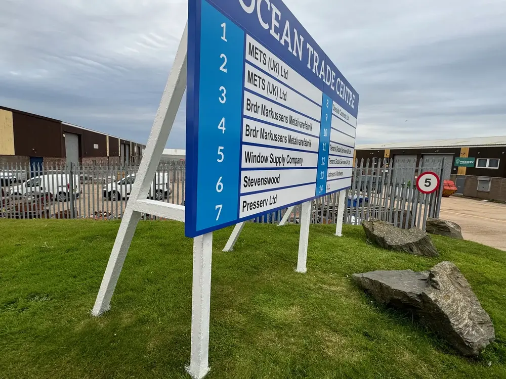 Panel & Post — completed Rood Signs project